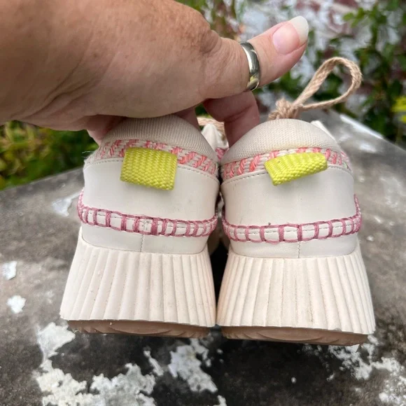Dolce Vita Daran Woven Womens Platform Wedge Sneakers Sz9M *NO INSOLES* - Picture 7 of 14